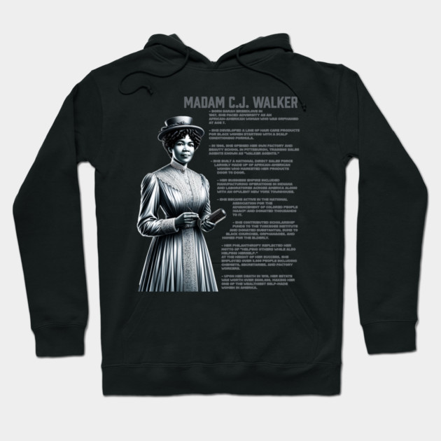 Madam CJ Walker Hoodie by UrbanLifeApparel