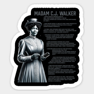 Madam CJ Walker Magnet