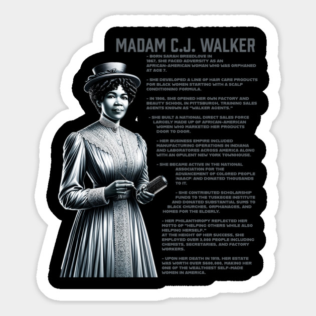 Madam CJ Walker Magnet by UrbanLifeApparel