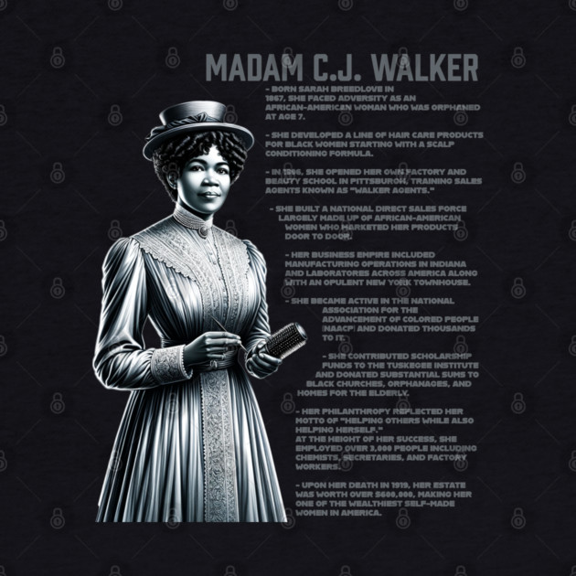 Madam CJ Walker by UrbanLifeApparel