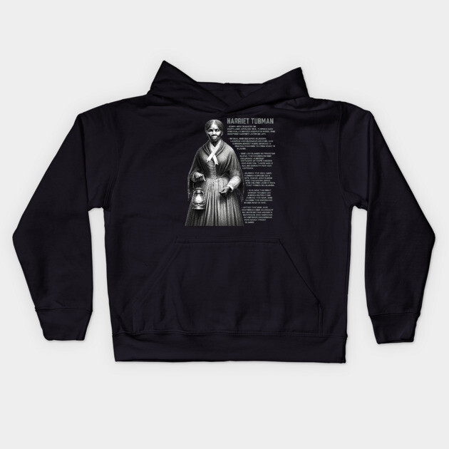 Harriet Tubman Kids Hoodie by UrbanLifeApparel