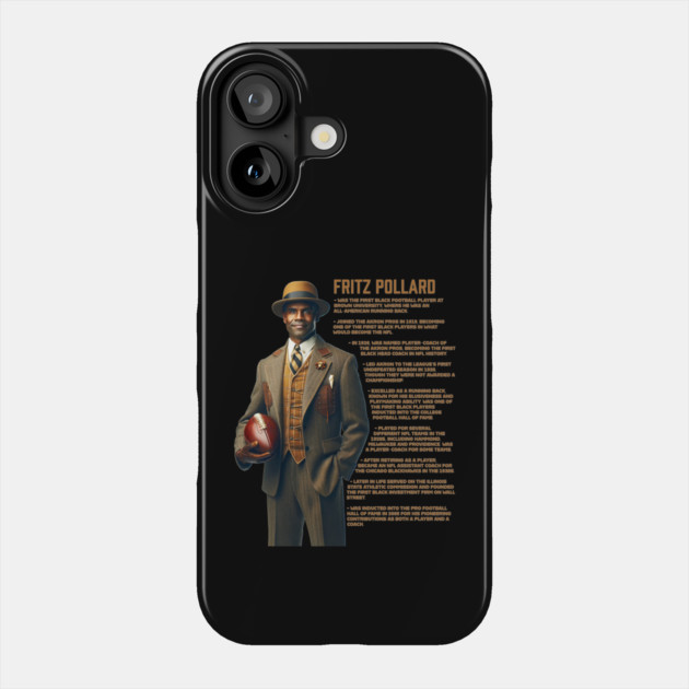 Fritz Pollard Phone Case by UrbanLifeApparel