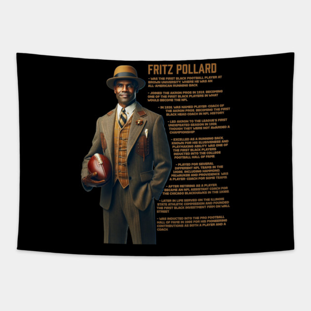 Fritz Pollard Tapestry by UrbanLifeApparel