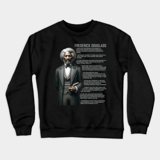 Frederick Douglass Crewneck Sweatshirt by UrbanLifeApparel