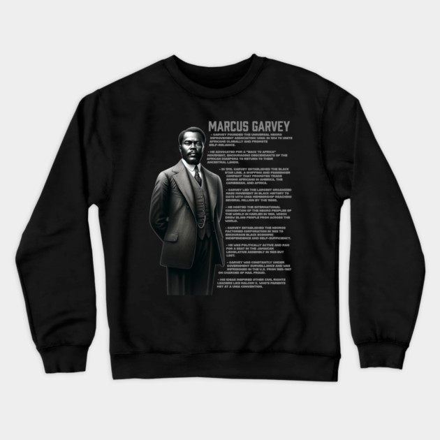 Marcus Garvey Crewneck Sweatshirt by UrbanLifeApparel
