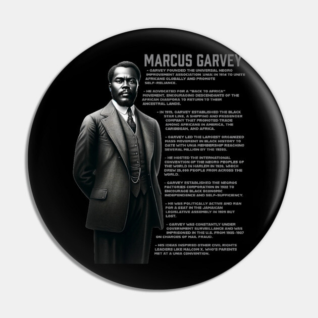 Marcus Garvey Pin by UrbanLifeApparel
