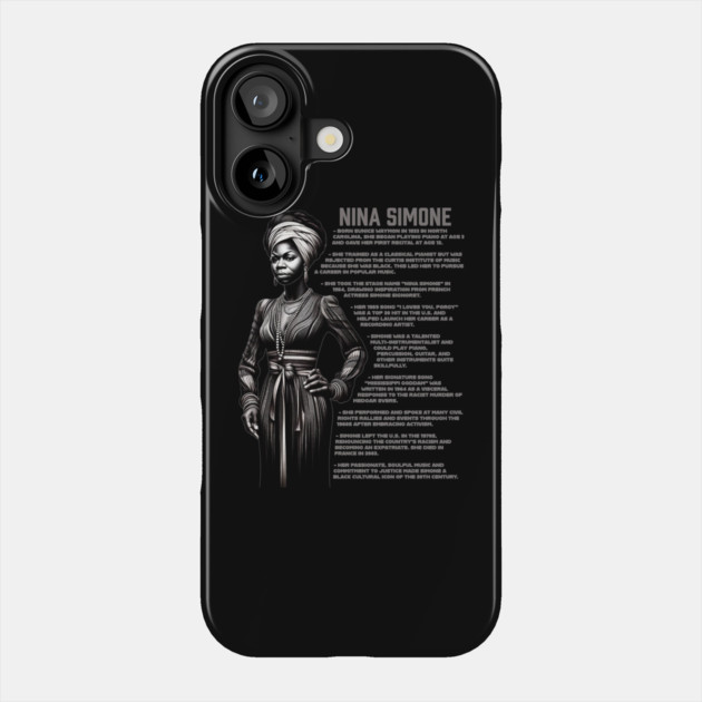 Nina Simone Phone Case by UrbanLifeApparel