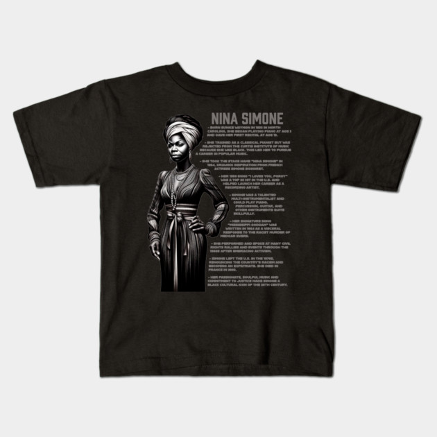 Nina Simone Kids T-Shirt by UrbanLifeApparel
