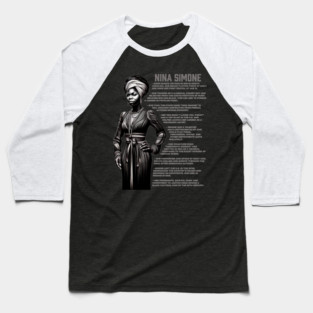 Nina Simone Baseball T-Shirt
