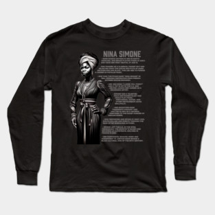 Nina Simone Long Sleeve T-Shirt