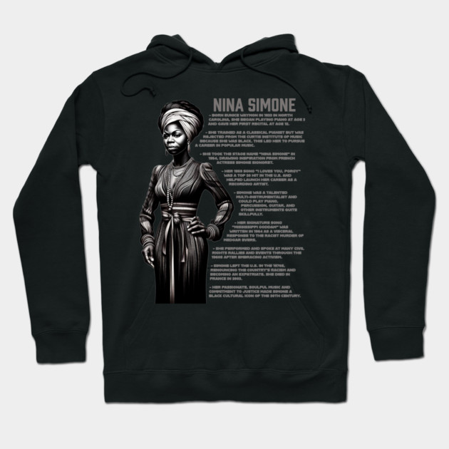 Nina Simone Hoodie by UrbanLifeApparel
