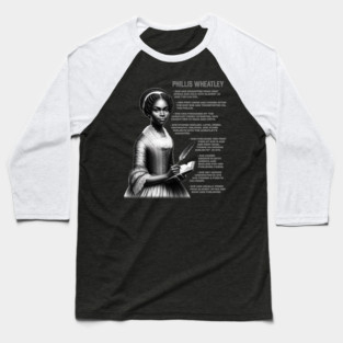 Phillis Wheatley Baseball T-Shirt
