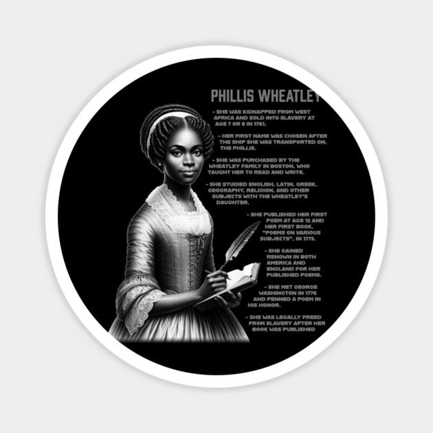 Phillis Wheatley Magnet by UrbanLifeApparel