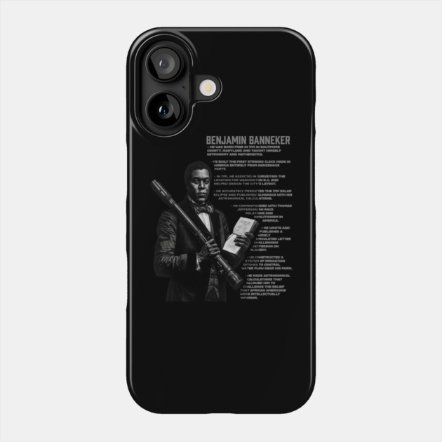 Benjamin Banneker Facts Phone Case by UrbanLifeApparel