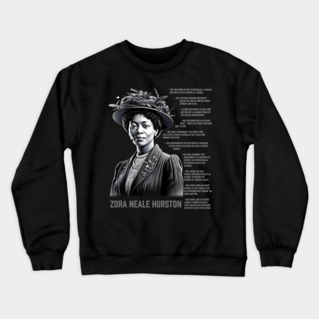 Zora Neale Hurston Crewneck Sweatshirt by UrbanLifeApparel