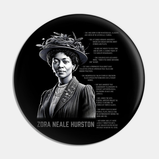 Zora Neale Hurston Pin by UrbanLifeApparel