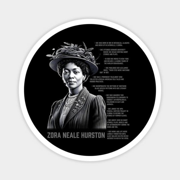 Zora Neale Hurston Magnet by UrbanLifeApparel
