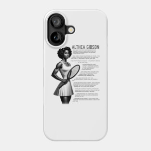 Althea Gibson Facts Phone Case