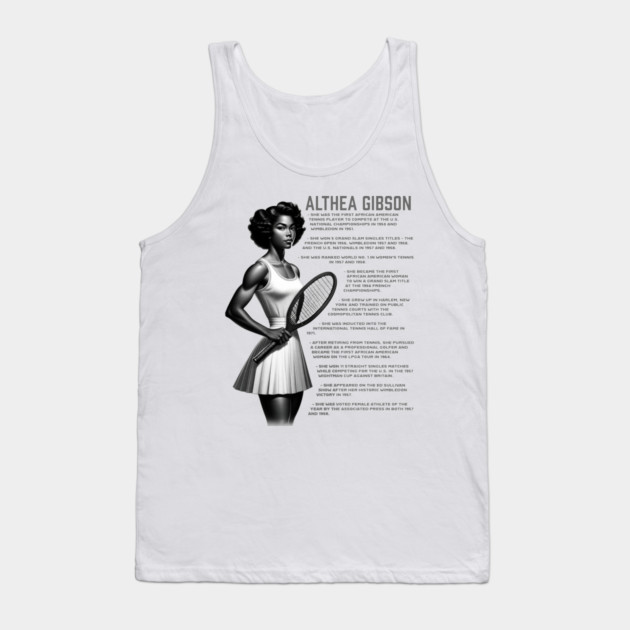 Althea Gibson Facts Tank Top by UrbanLifeApparel