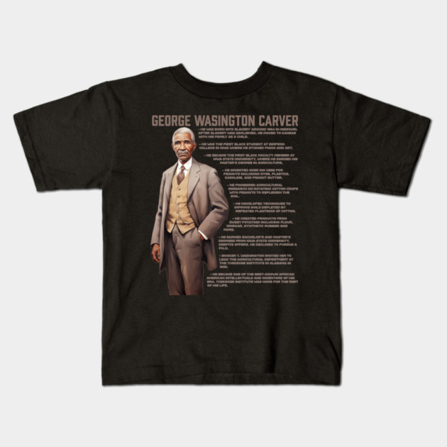 George Washington Carver Facts Kids T-Shirt by UrbanLifeApparel