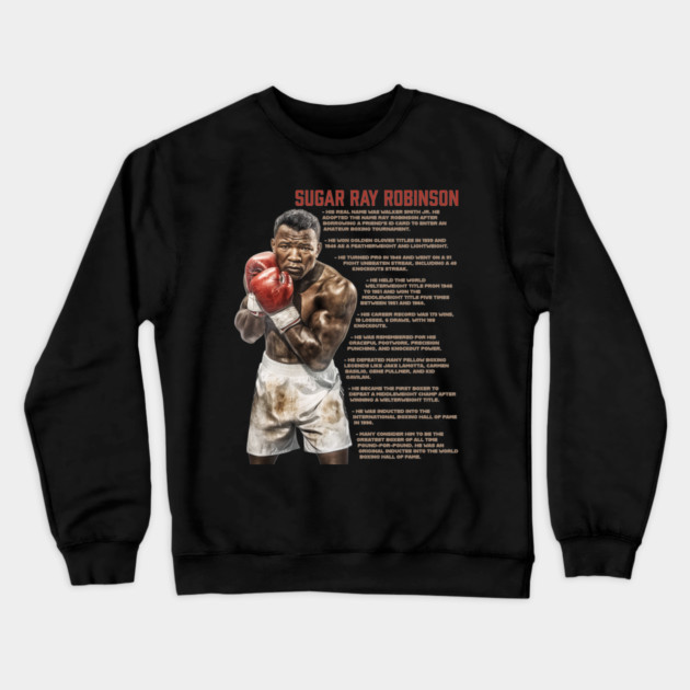 Sugar Ray Robinson Crewneck Sweatshirt by UrbanLifeApparel