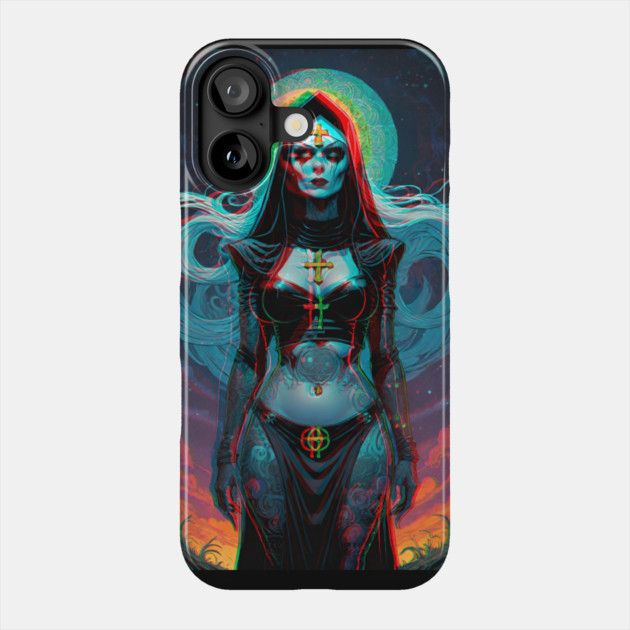 3D Evil Nun Phone Case by Grave Digs