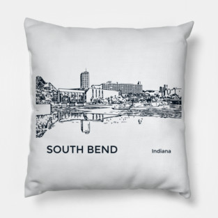 South Bend Indiana Pillow