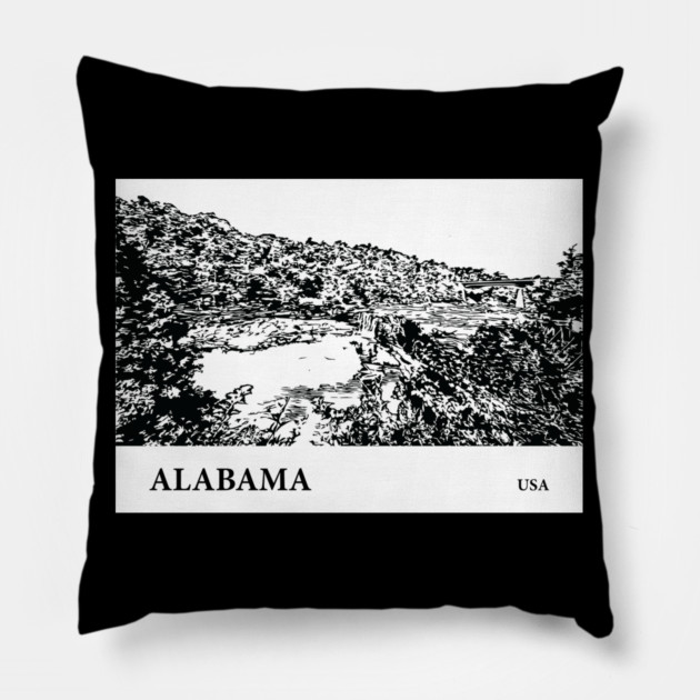 Alabama USA Pillow by Lakeric