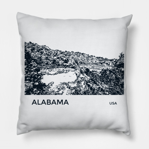 Alabama USA Pillow by Lakeric