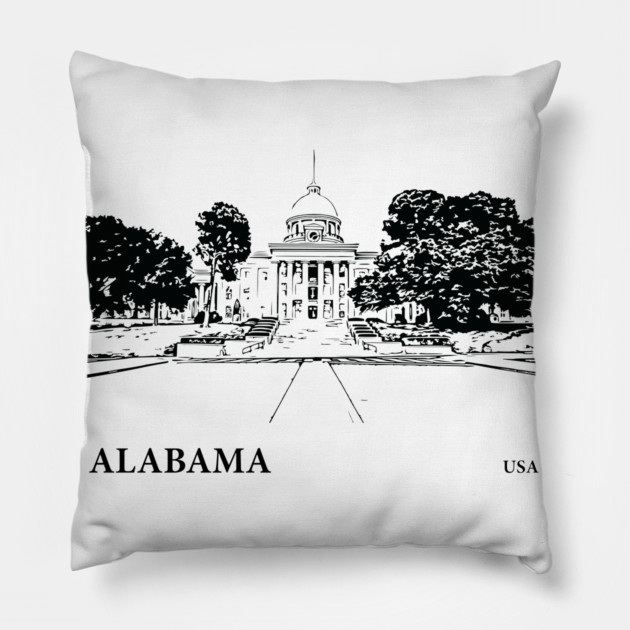 Alabama USA Pillow by Lakeric