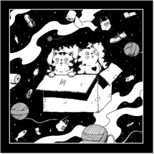 Cats in a Magic Box Posters and Art