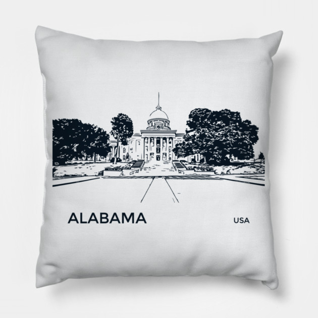 Alabama USA Pillow by Lakeric
