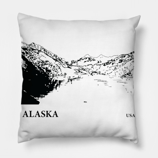 Alaska USA Pillow by Lakeric
