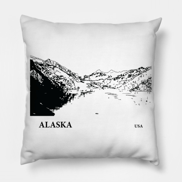 Alaska USA Pillow by Lakeric