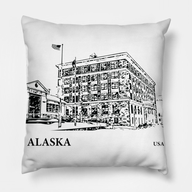 Alaska USA Pillow by Lakeric