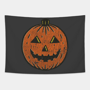 1950s Halloween Jack-o'-lantern Tapestry