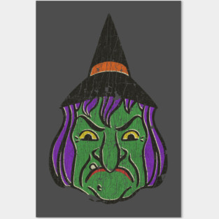 1950s Halloween Witch Posters and Art