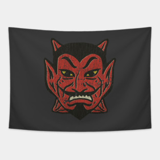 1950s Halloween Devil Tapestry