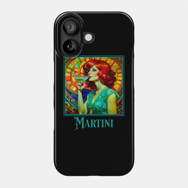 Art Nouveau Martini Phone Case by HolidayBug