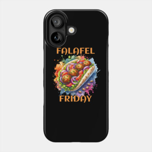 Watercolor Falafel Friday Phone Case