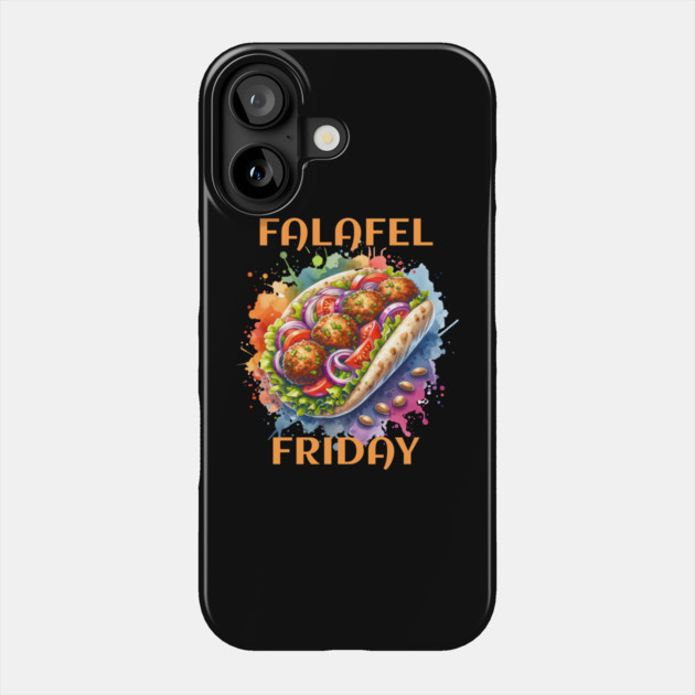 Watercolor Falafel Friday Phone Case by HolidayBug