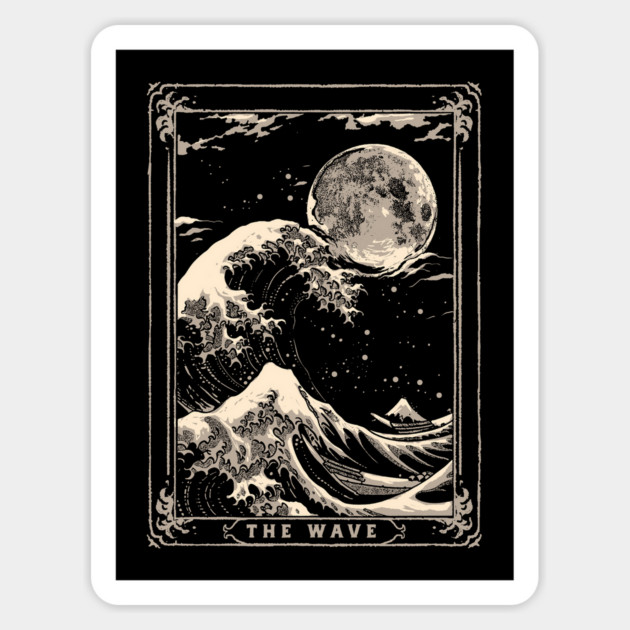 Kanagawa Tarot Card Magnet by GoshWow®