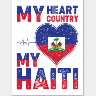 Happy Haitian Flag Day Celebration Haiti Love Posters and Art