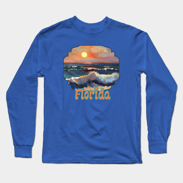 Florida Beachy Long Sleeve T-Shirt by TopTenGraphics