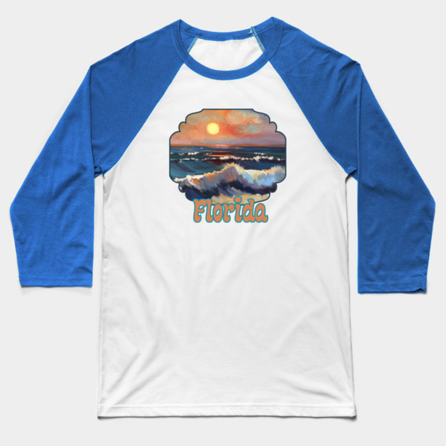 Florida Beachy Baseball T-Shirt by TopTenGraphics