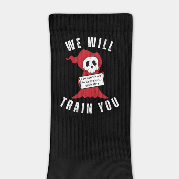 'Crazy Workplace Reaper' Funny Dark Humor by MakerMind8.2