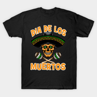 Dia de Los Muertos Day of the Dead Sugar Skull Design T-Shirt