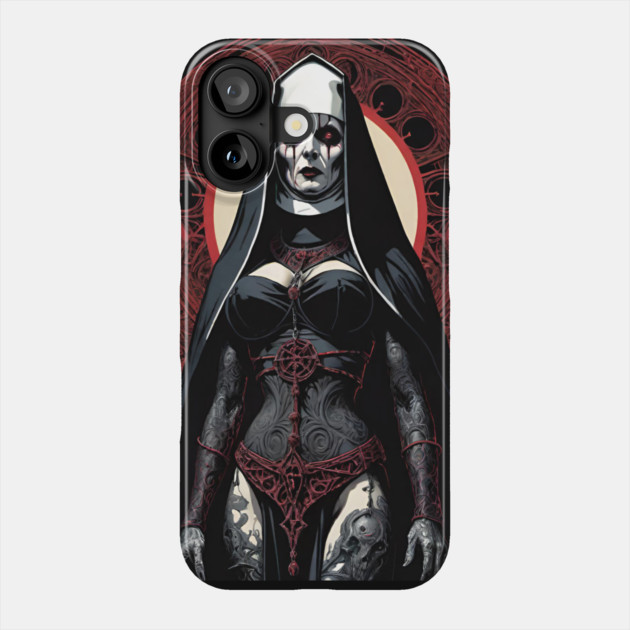 Horror Evil Nun Phone Case by Grave Digs