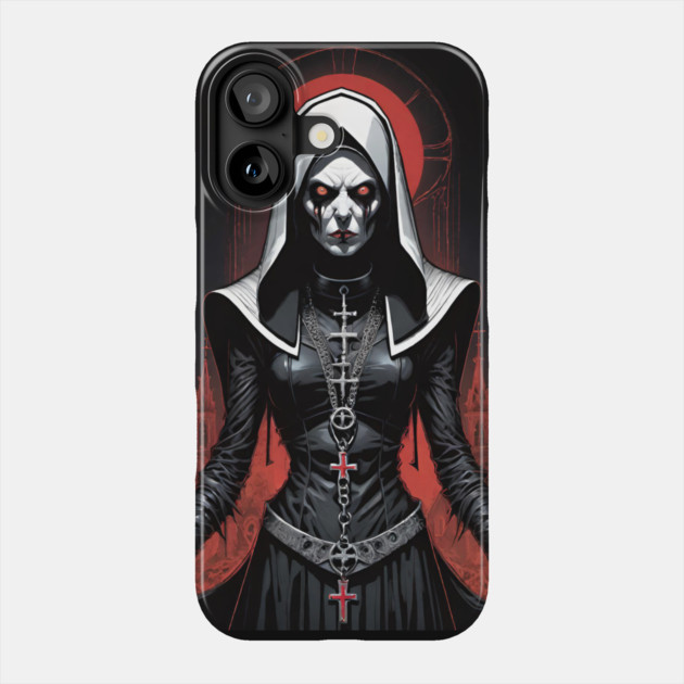 Wicked Evil Nun Phone Case by Grave Digs