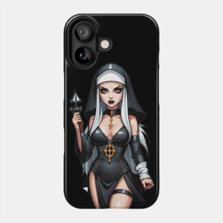 Hot Goth Nun Phone Case